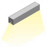 Profilis CUBE bazinis su grioveliu LED juostai